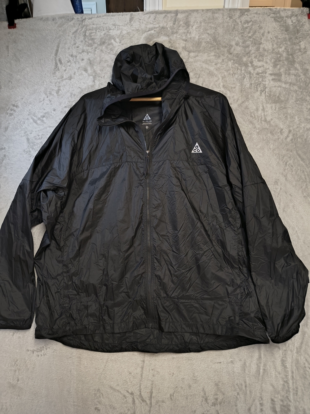 Nike ACG Black Hooded Windbreaker Jacket